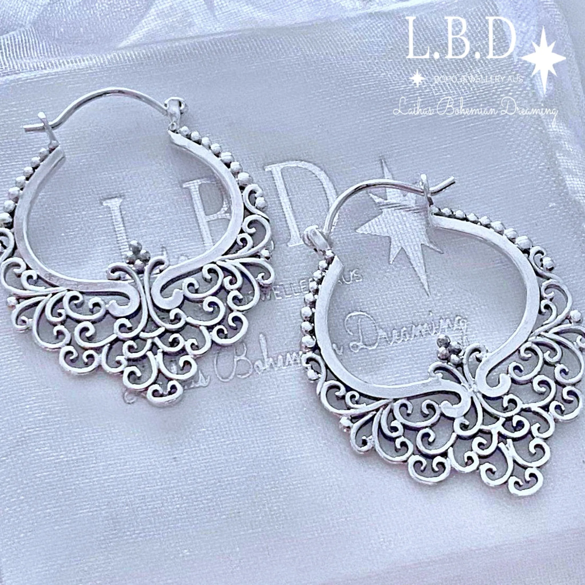 Laihas Prestige Big Bohemian Hoop Earrings