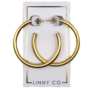 Large Chunky Gold Hoop Earrings