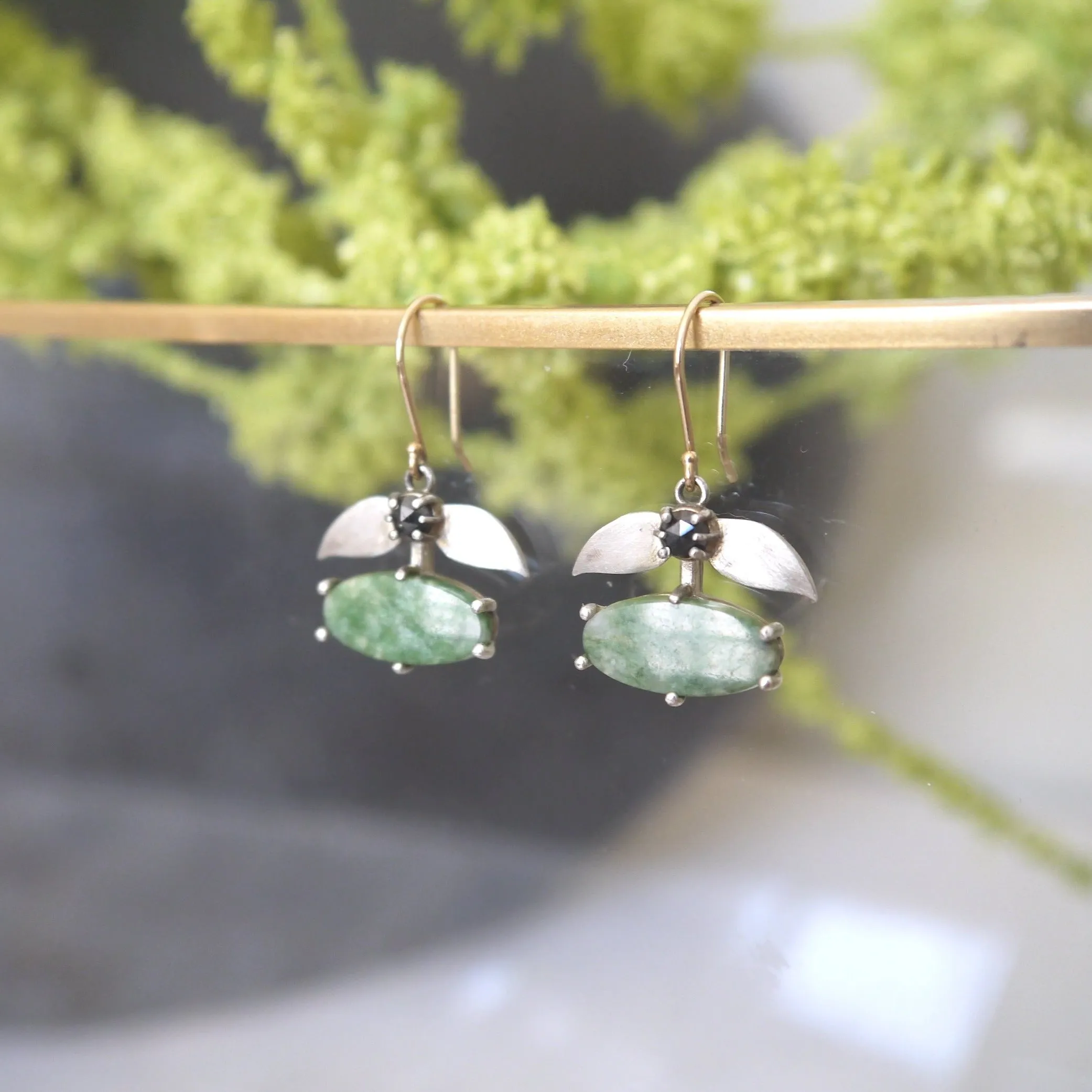 Laurel Wyoming Jade Dangle Earrings