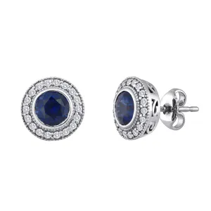 Le Joaillier Collection Sapphire and Diamond Earring