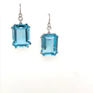 Lisa Nik Sky Blue Topaz Earring