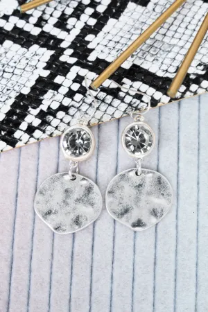 Londyn Crystal Silvertone Earrings