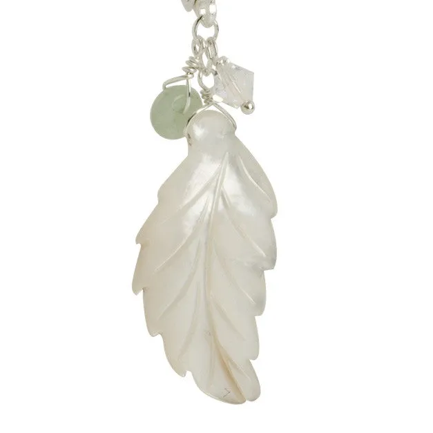 Magnolia Pearl Leaf Earrings