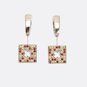 Mauboussin Tri-Colour Gemstone Earrings