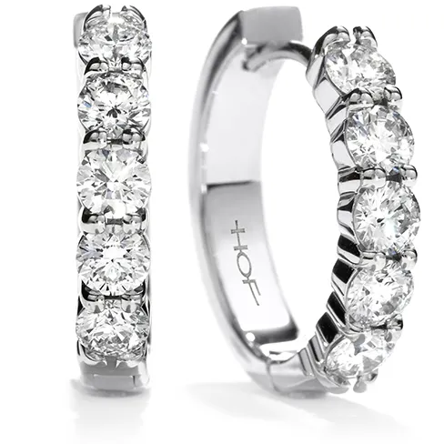 Medium Mini Hoop Earrings .60ctw