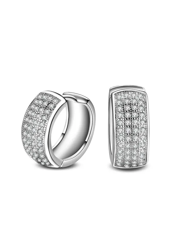 Multi-row AAA Zircon Earrings