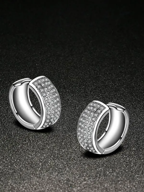 Multi-row AAA Zircon Earrings