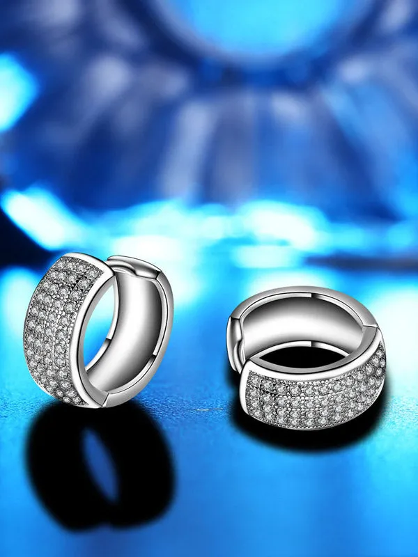 Multi-row AAA Zircon Earrings