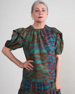 neema blouse - emerald
