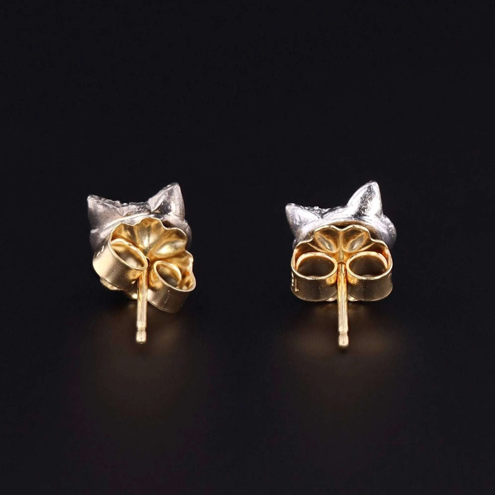 ON HOLD - Fox Earrings | Diamond Fox Earrings