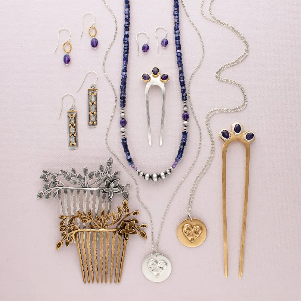 Orbit Earrings in Amethyst