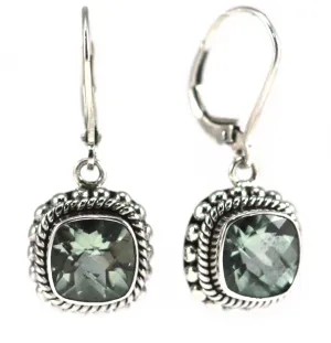 Padma Beaded Green Amethyst Drop earring