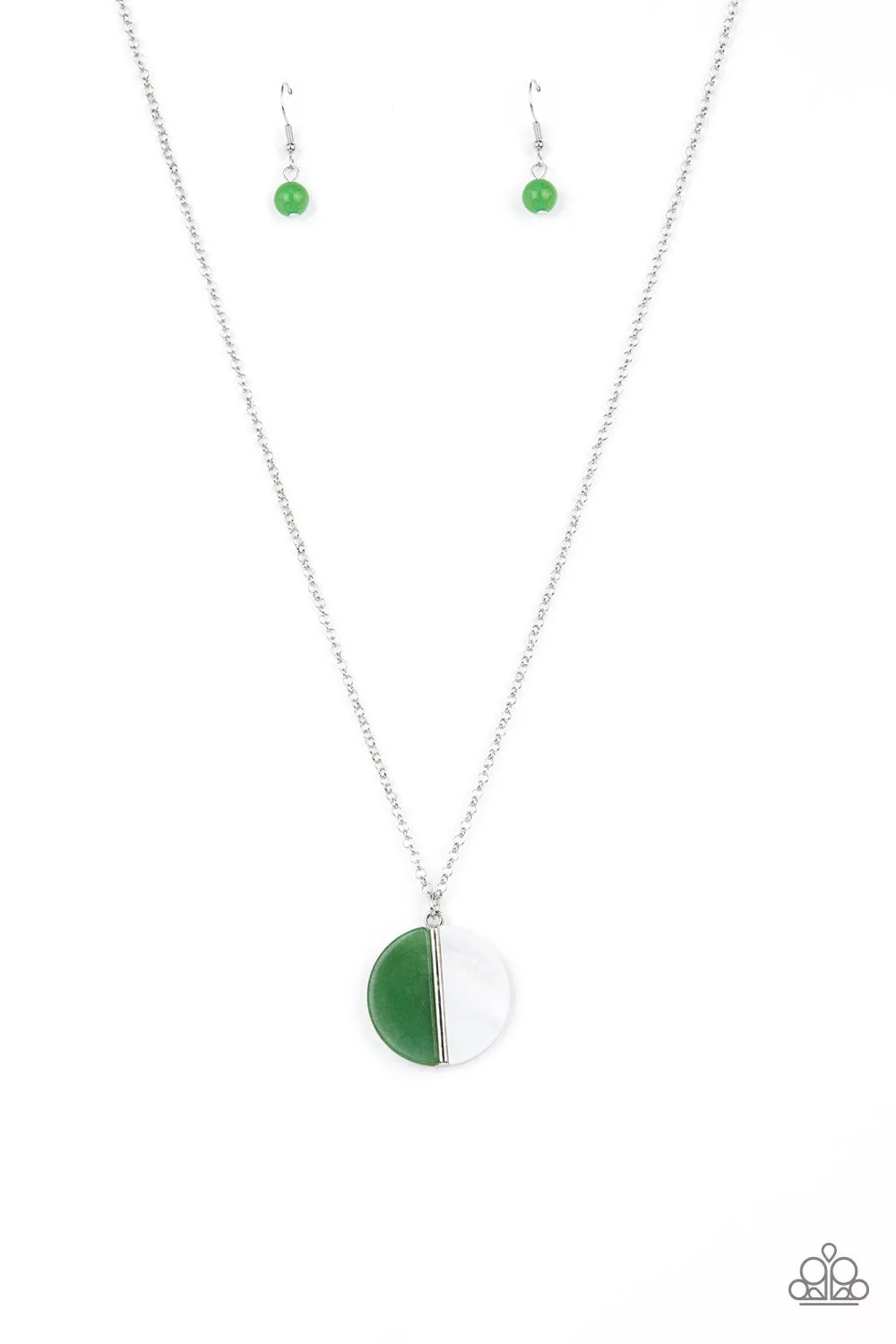 Paparazzi - Elegantly Eclipsed - Green Necklace