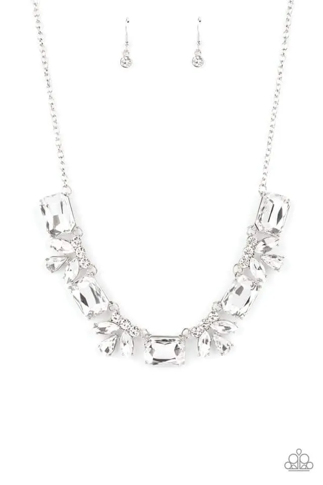 Paparazzi Long Live Sparkle - White Necklace