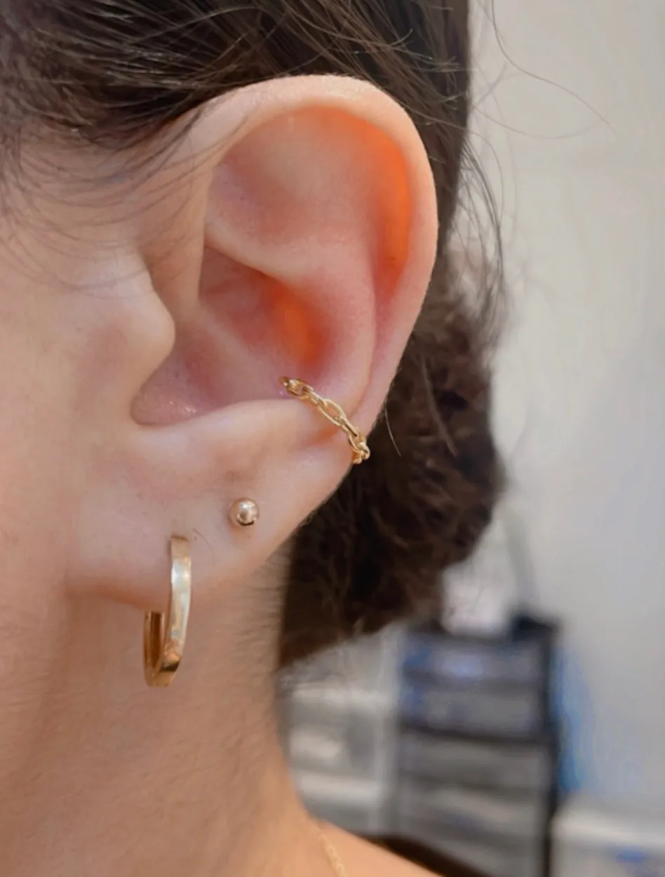 Paperclip Cuff Earrings - 66381