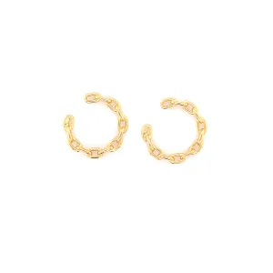 Paperclip Cuff Earrings - 66381