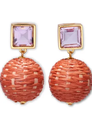 Paradiso Earrings, Terra Cotta