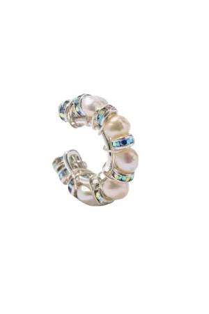 Pearl Diamond Ear Cuff