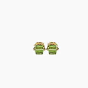 PERIDOT CUBE EARRINGS