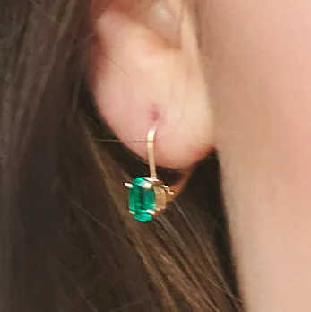 Petite Emerald Earrings