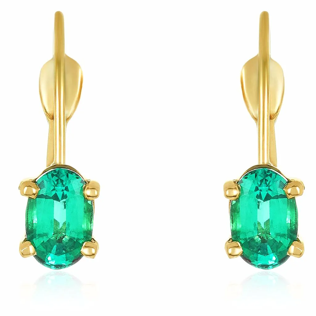 Petite Emerald Earrings