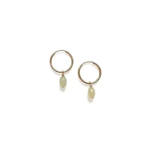 Petite serpentine hoops (14K gold-filled, tarnish resistant, barrel or cube)