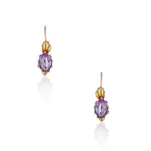 Petite Victorian Amethyst Earrings