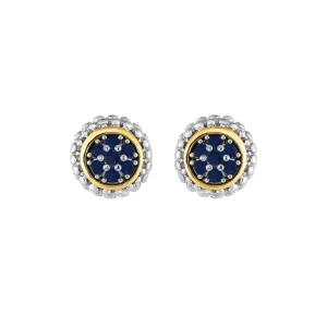 Phillip Gavriel Silver Sapphire Earrings