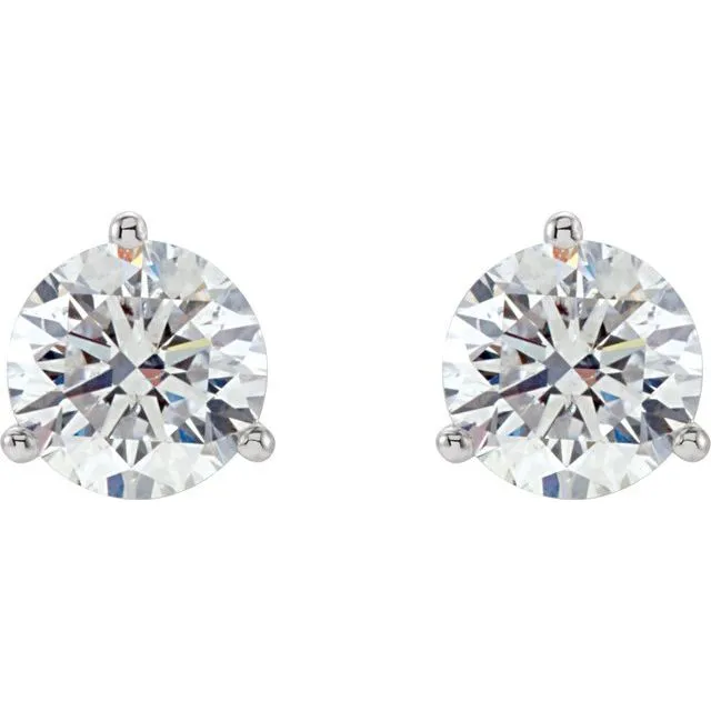 Platinum 1 1/2 CTW Natural Diamond Stud Earrings