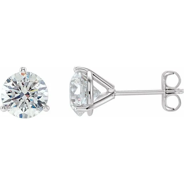 Platinum 1 1/2 CTW Natural Diamond Stud Earrings