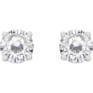 Platinum 5 mm Stuller Lab-Grown Moissanite Stud Earrings