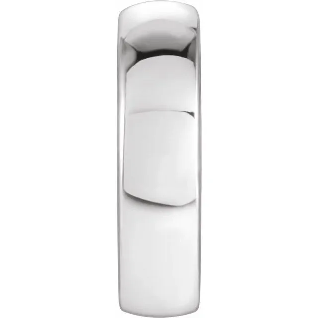 Platinum 9.5 mm Huggie Earring