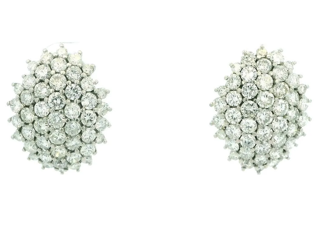 Platinum Natural Diamond Earrings