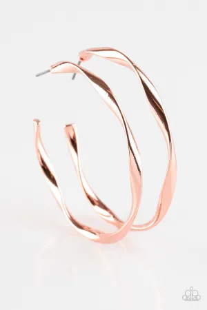 Plot Twist Copper Paparazzi Earrings