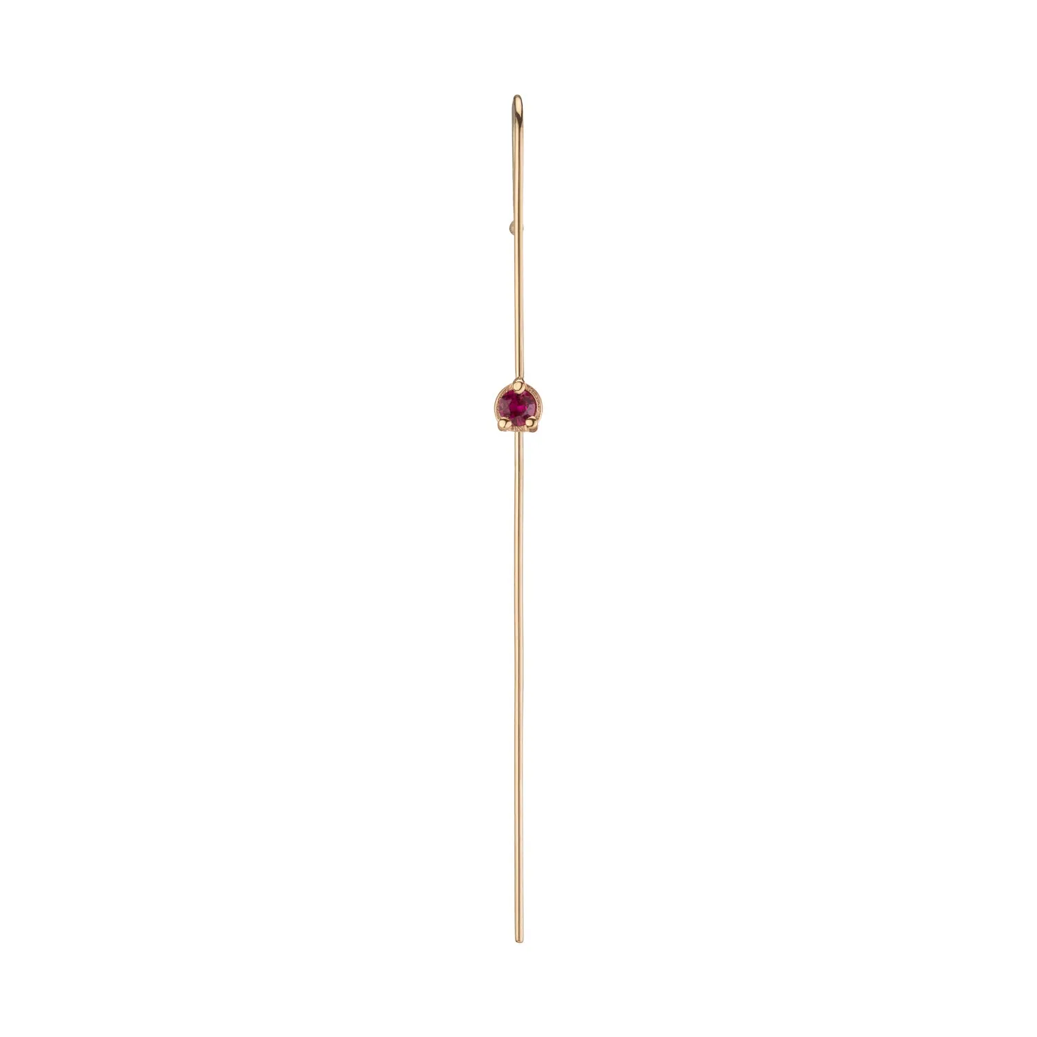 Precious Gem  Needle Earring