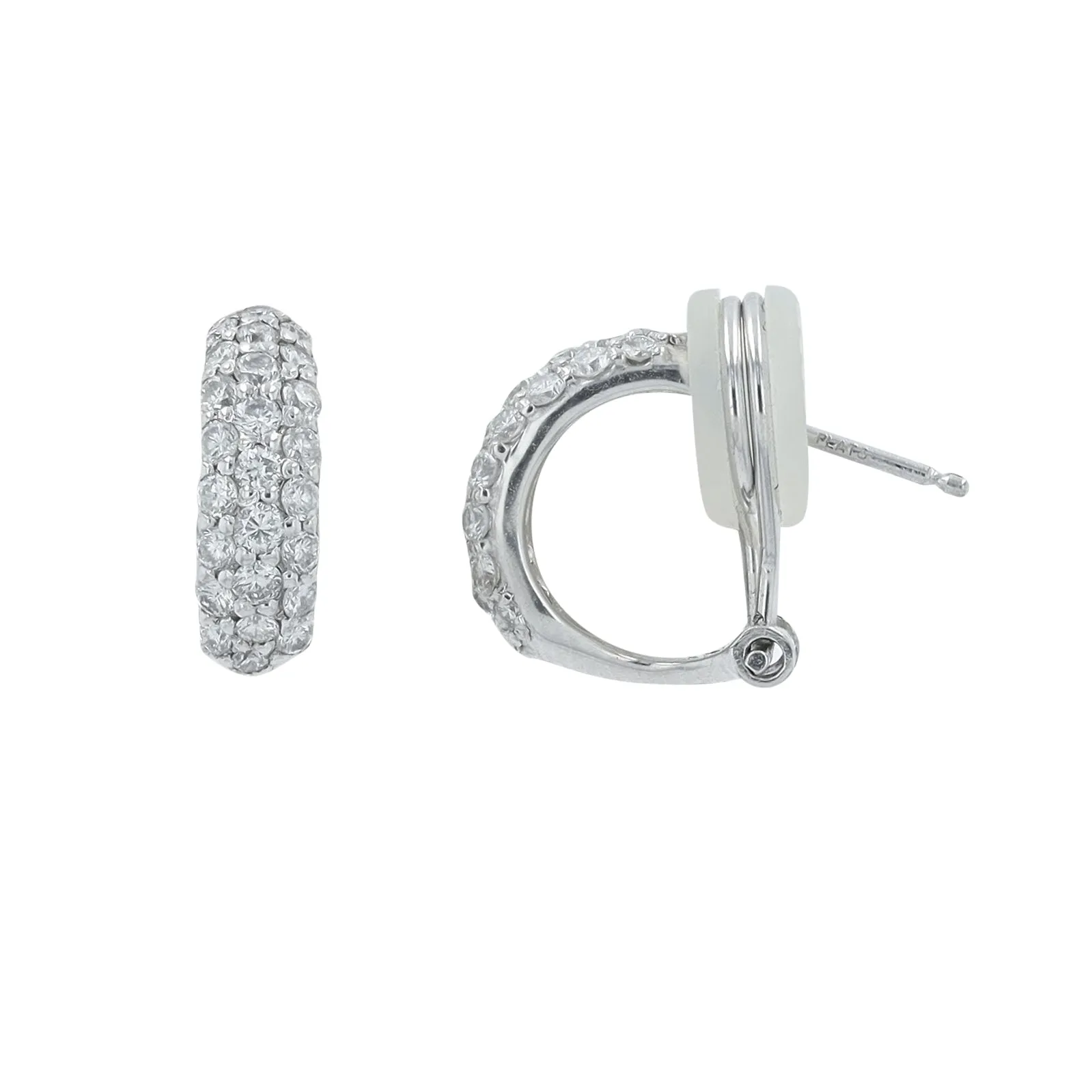 PT900 0.80 CT Diamond Huggies