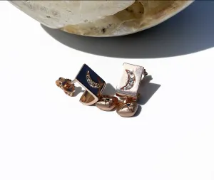 "To the Moon" Sapphires Earrings