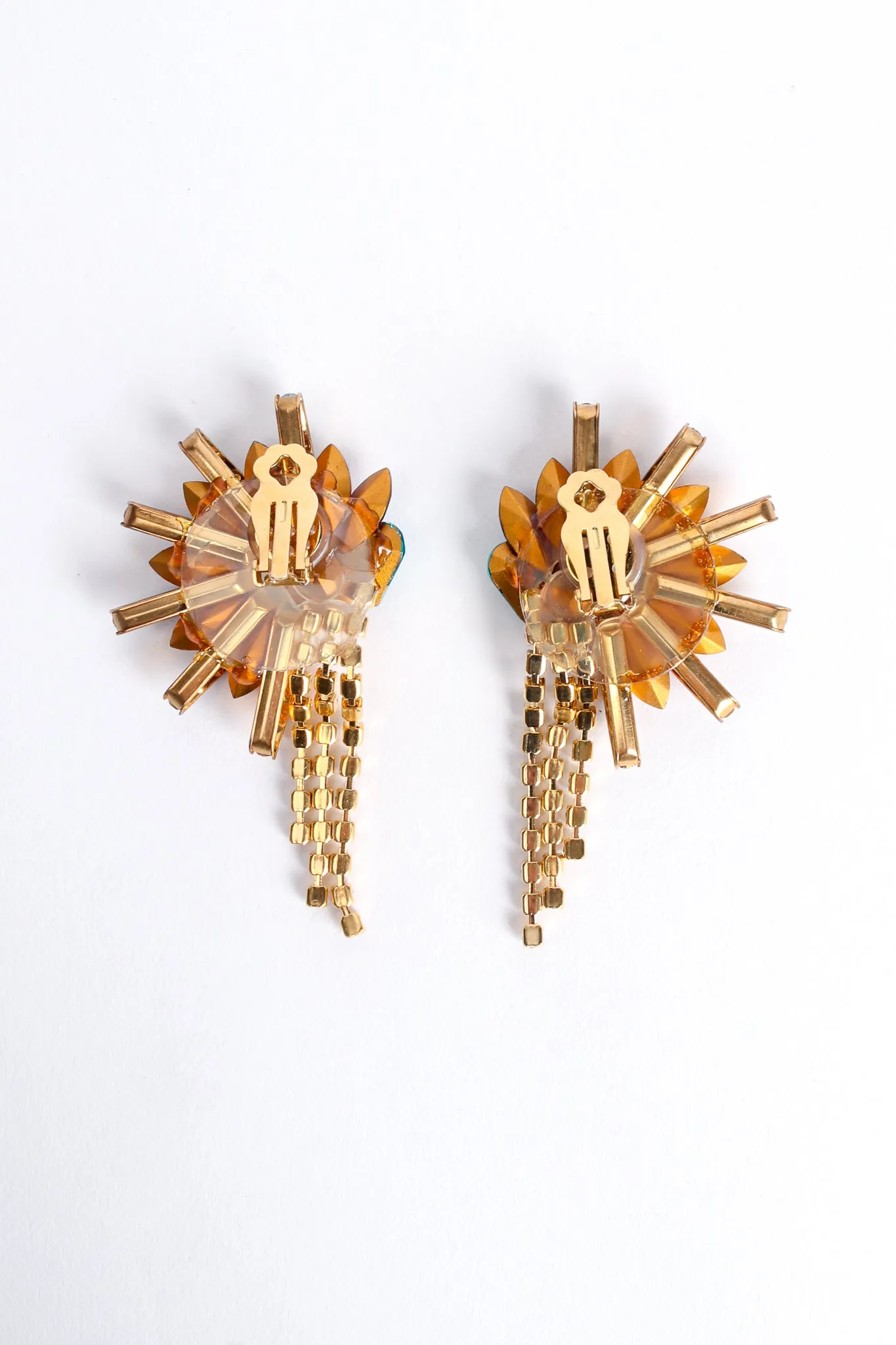 Rainbow Burst Fringe Earrings