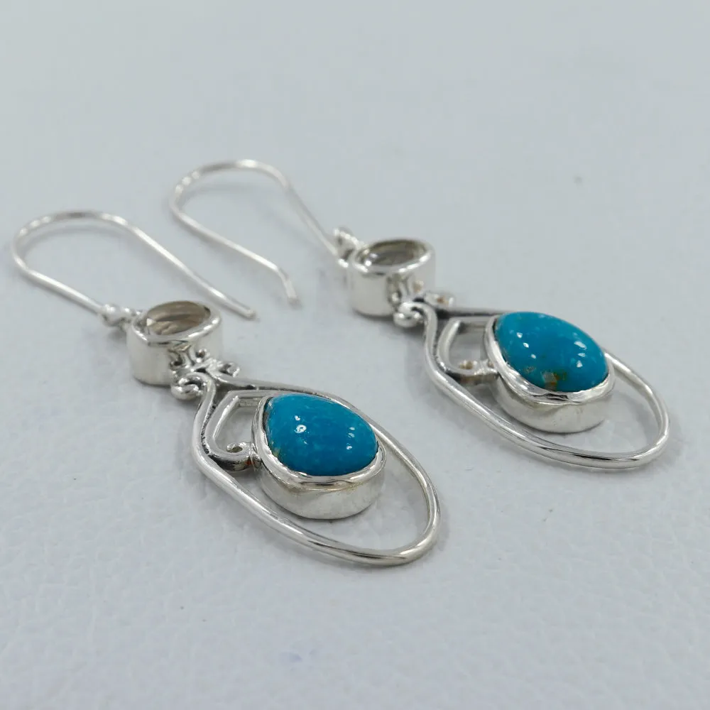 Rainbow Moonstone Silver Earrings