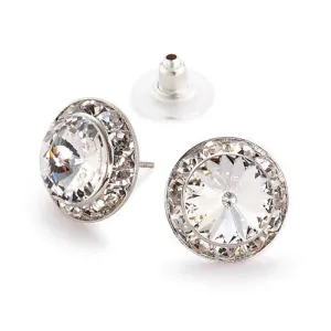 Rhinestones Unlimited - 15mm Performance Earrings - Pierced