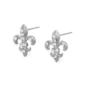 RHODIUM CRYSTAL STUD EARRINGS #SWR-CP2605RHO (GC3)