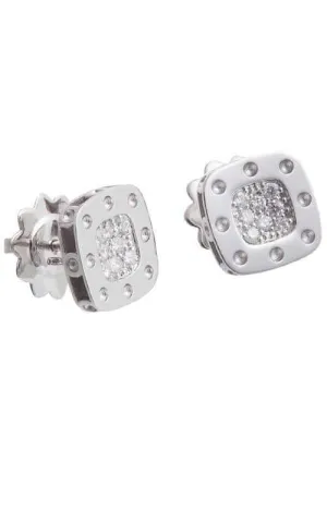 Roberto Coin Pois Mois Stud Earrings White Gold and Diamonds (777922AWERX0)
