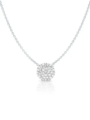 ROUND GLISTEN NECKLACE FINISHED IN PURE PLATINUM 9011558N16CZ