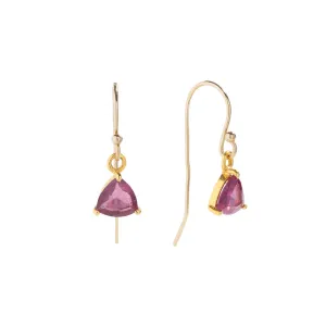 RUBY DANGLE EARRINGS | GOLD FILLED