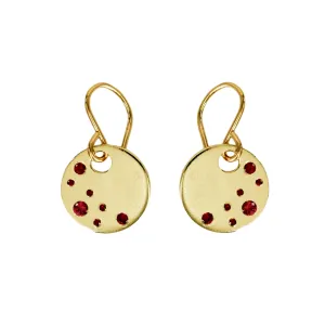 Ruby Mosaic Earrings