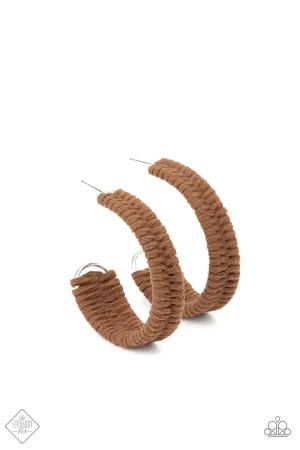 Rural Guru Brown Paparazzi Earrings