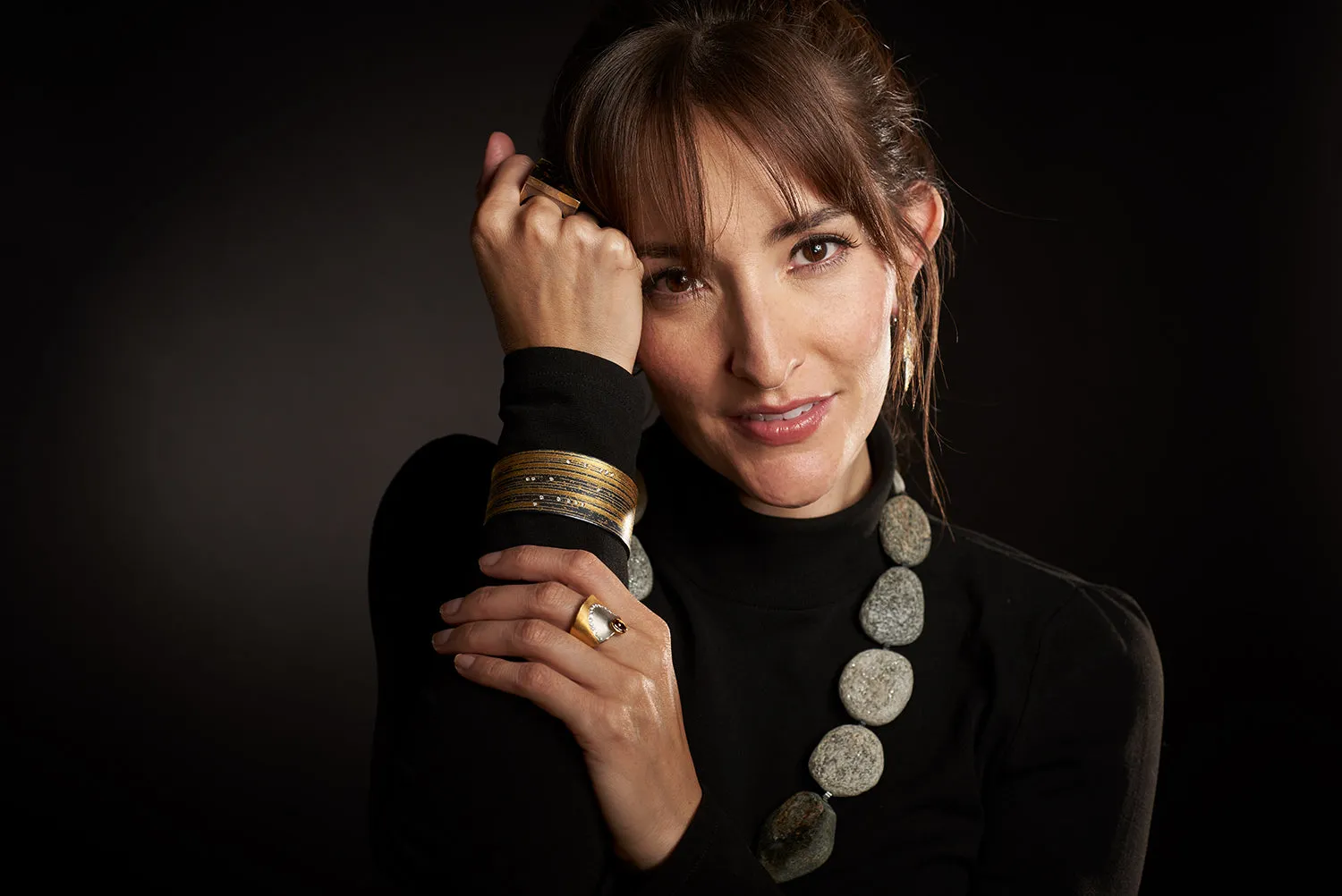 Scores of Silver & Gold Cuff Bracelet