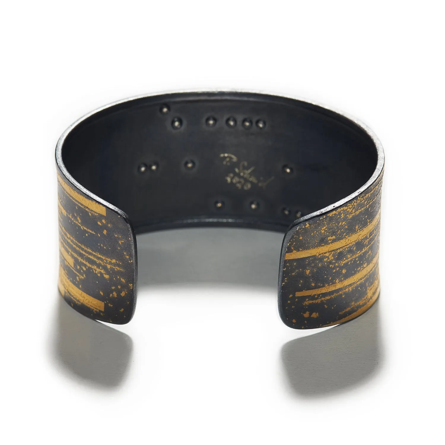 Scores of Silver & Gold Cuff Bracelet