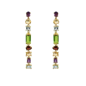 SemiPrecious MultiStone Drop Earrings