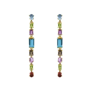 SemiPrecious Stones Drop Earrings